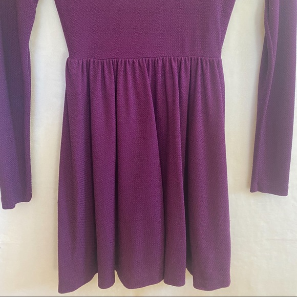 Free People Mini Baby Doll Dress / Tunic, Sparkly Purple, Small/Medium - Picture 2 of 7
